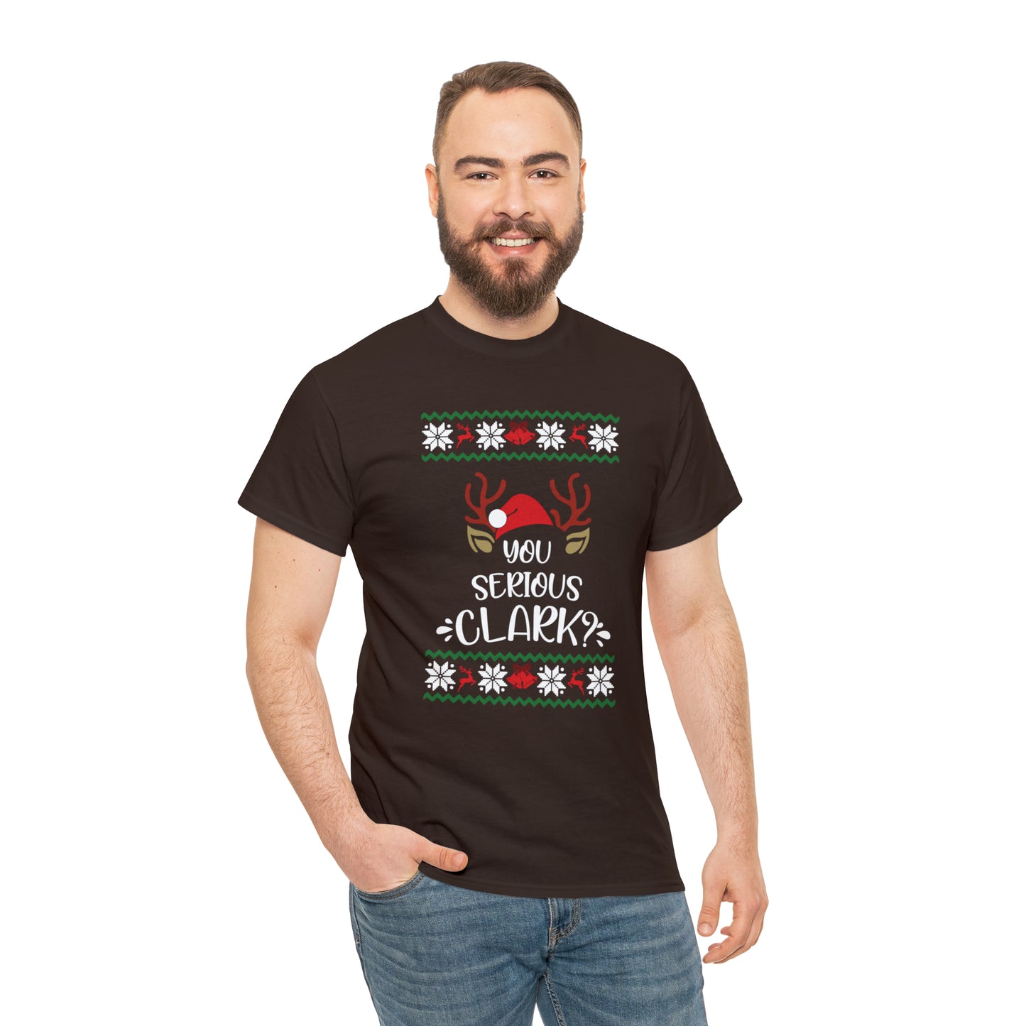 You Serious Clark? Christmas Ugly Sweater Short Sleeve Tee