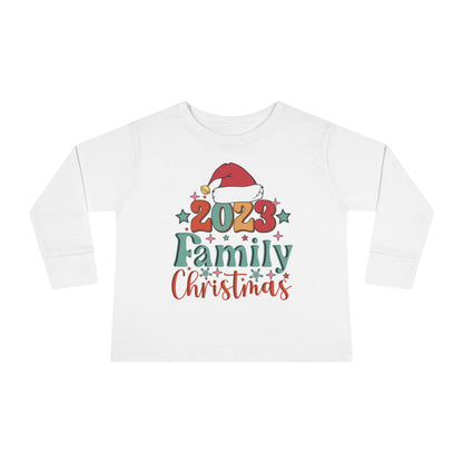 Family Christmas 2023 Toddler Long Sleeve Tee