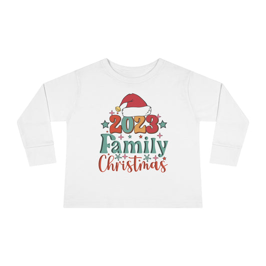 Family Christmas 2023 Toddler Long Sleeve Tee