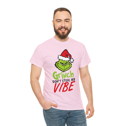 Grinch Don't Kill My Vibe Design 2 Christmas Short Sleeve Tee