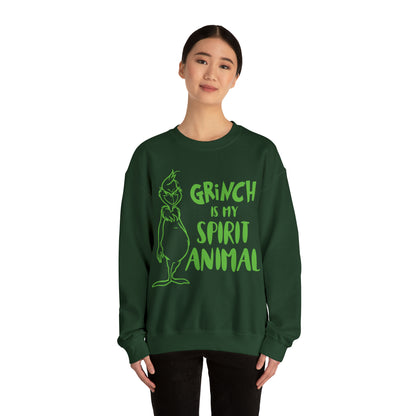 Grinch is My Spirit Animal Christmas Sweatshirt