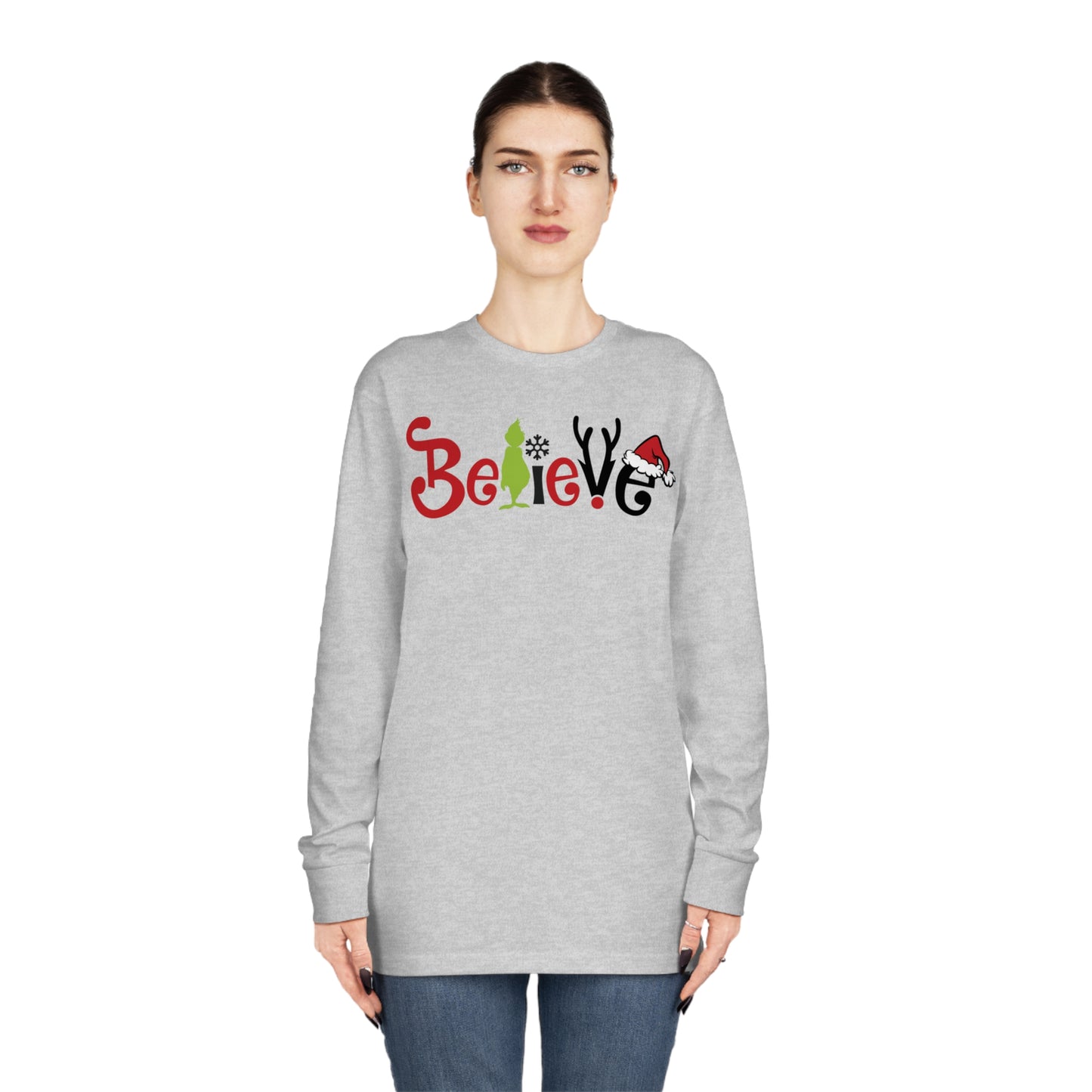 Believe Grinch Christmas Long Sleeve T-Shirt