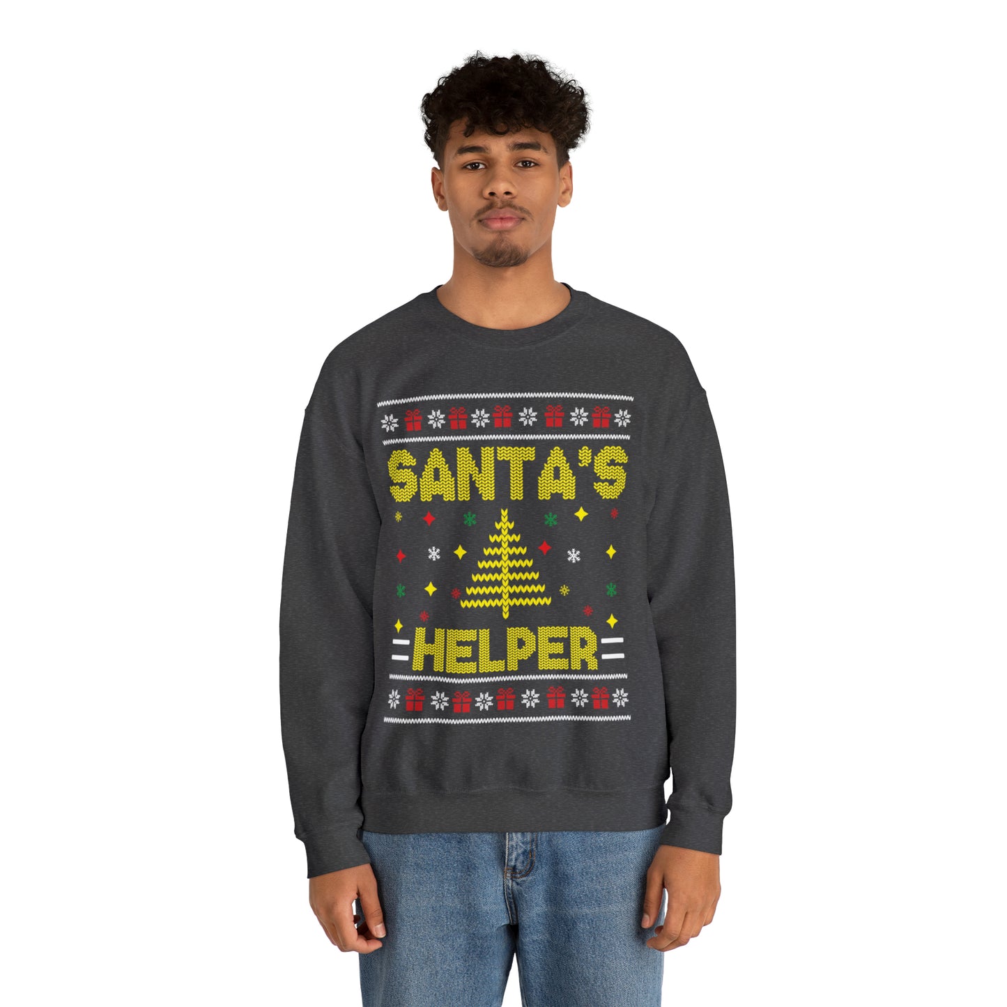 Santa's Helper Christmas Ugly Sweater Sweatshirt