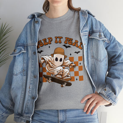 Creep It Real Ghost Halloween Short Sleeve Tee