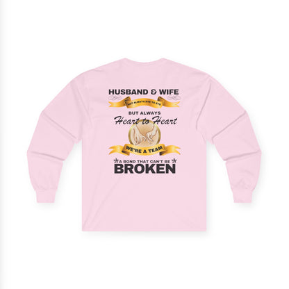 Husband & Wife Not Always Eye to Eye But Always Heart to Heart Long Sleeve Tee