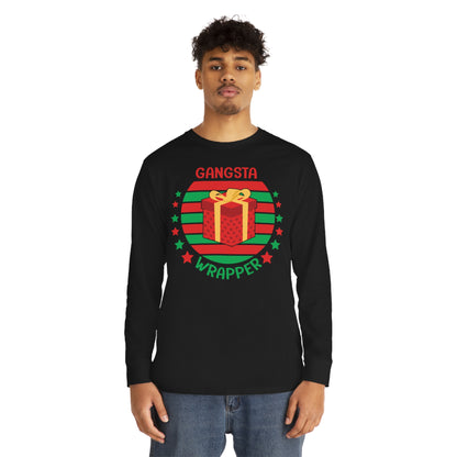 Gangsta Wrapper Christmas Long Sleeve Tee