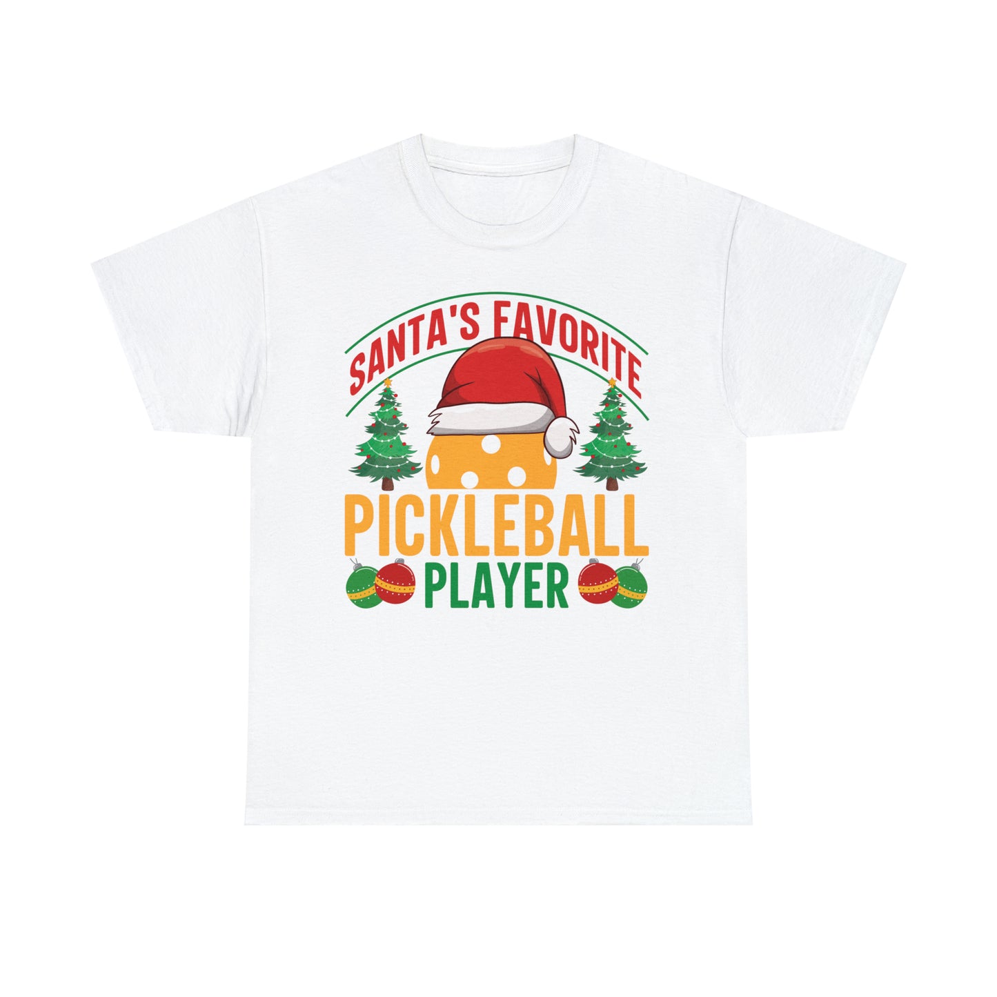 Santa's Favorite Pickleball Player Christmas Short Sleeve Tee