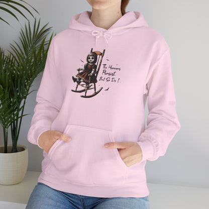 Horrors Persist But So Do I Annabelle Creepy Doll Hoodie Pullover