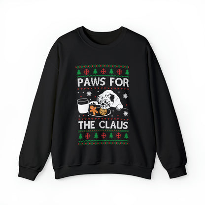 Paws for the Claus Dog Christmas Ugly Sweater Sweatshirt