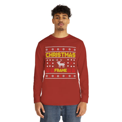 Christmas Frame Ugly Sweater Long Sleeve T-shirt