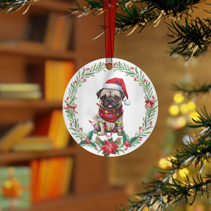 Pug Dog in Lights Ornament