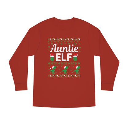 Auntie Elf Christmas Ugly Sweater Long Sleeve T-shirt