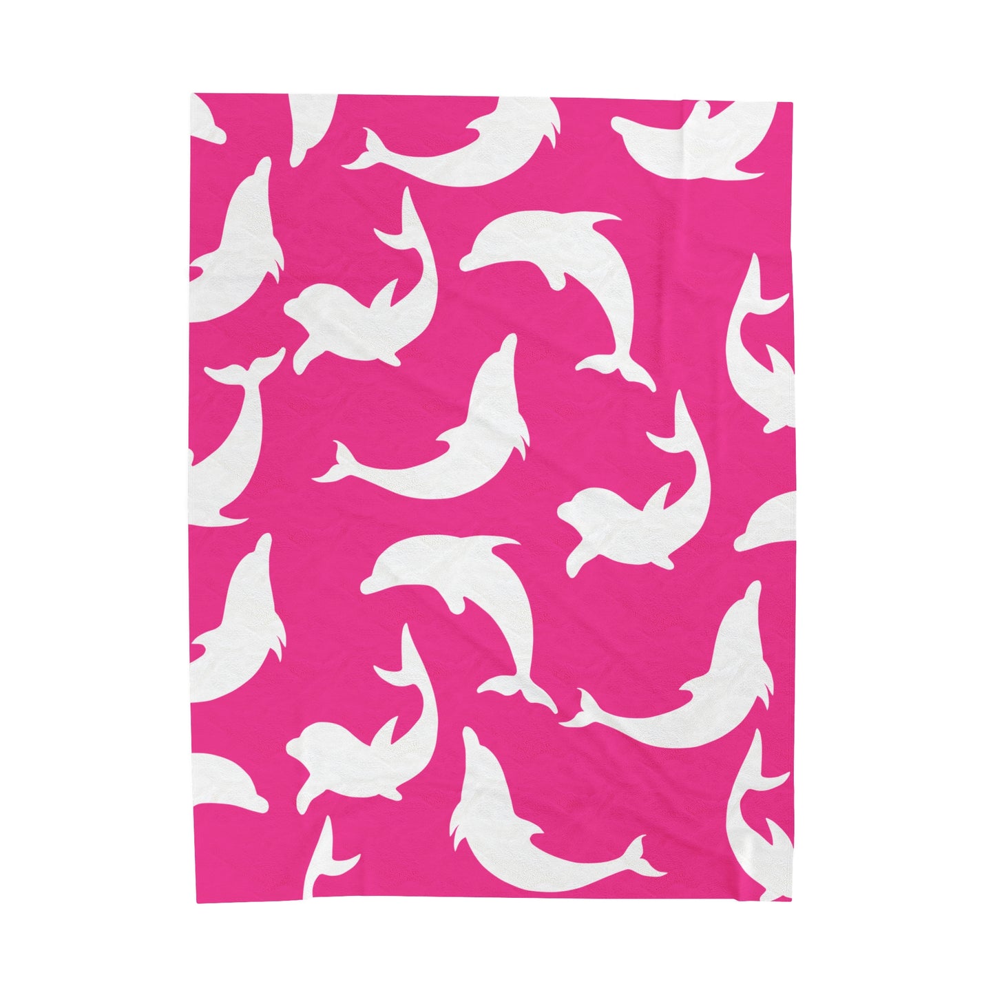 Pink Dolphin Shadows Blanket