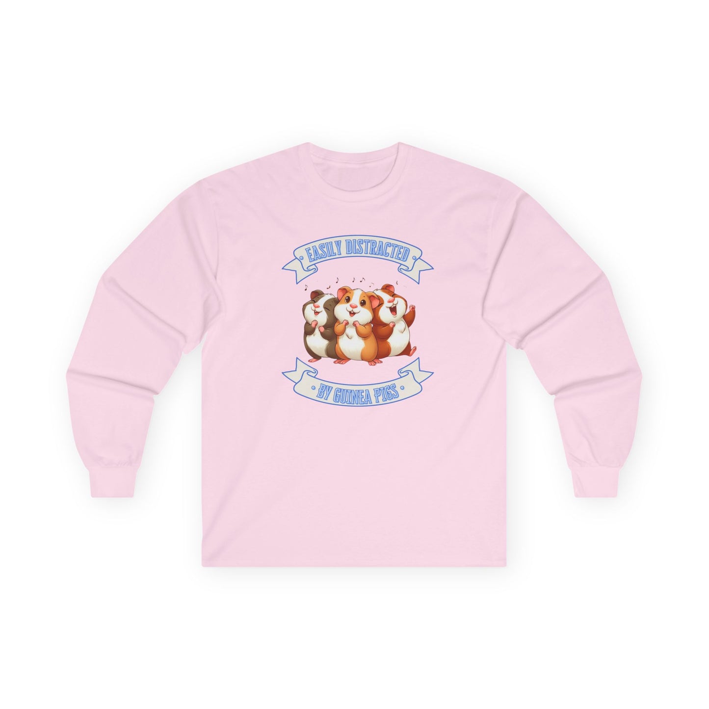 Easily Distracted By Guinea Pigs Long Sleeve T-Shirt