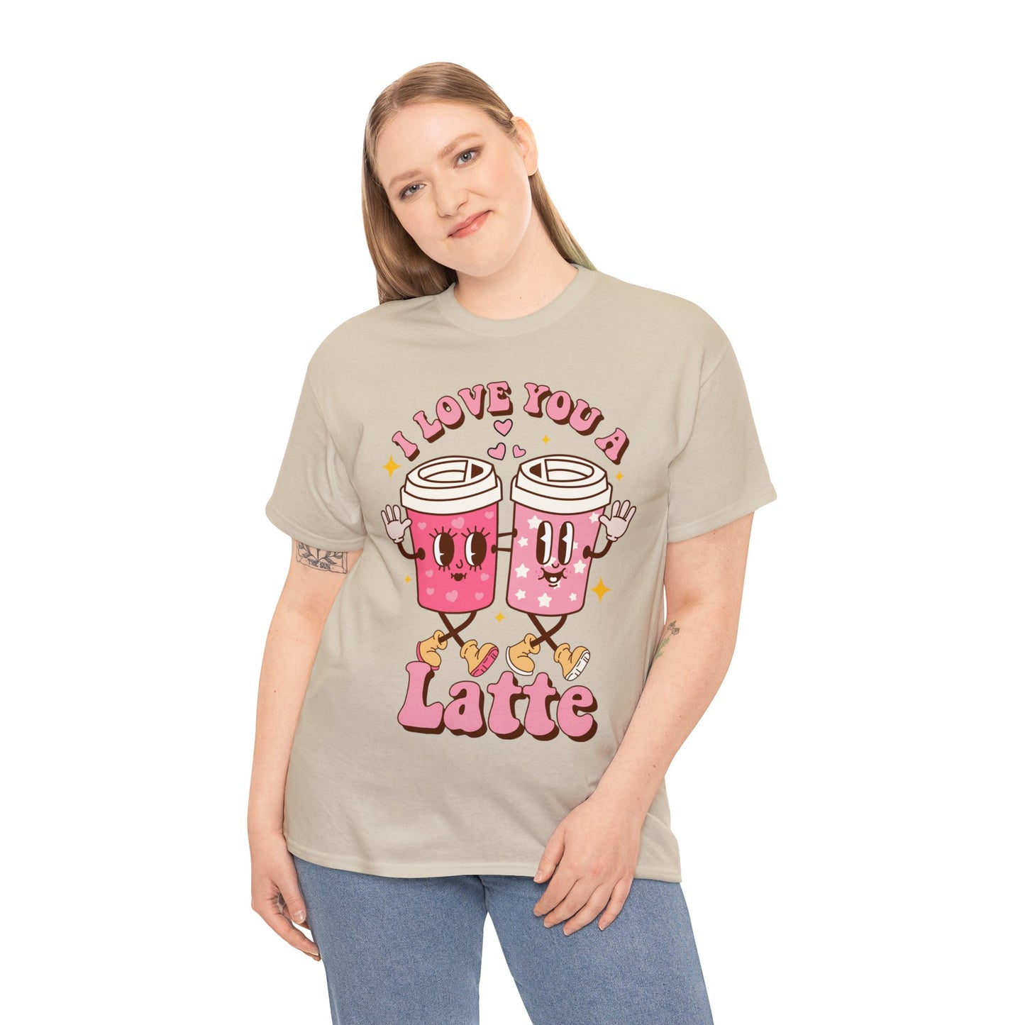 I Love You a Latte Valentine Short Sleeve Tee