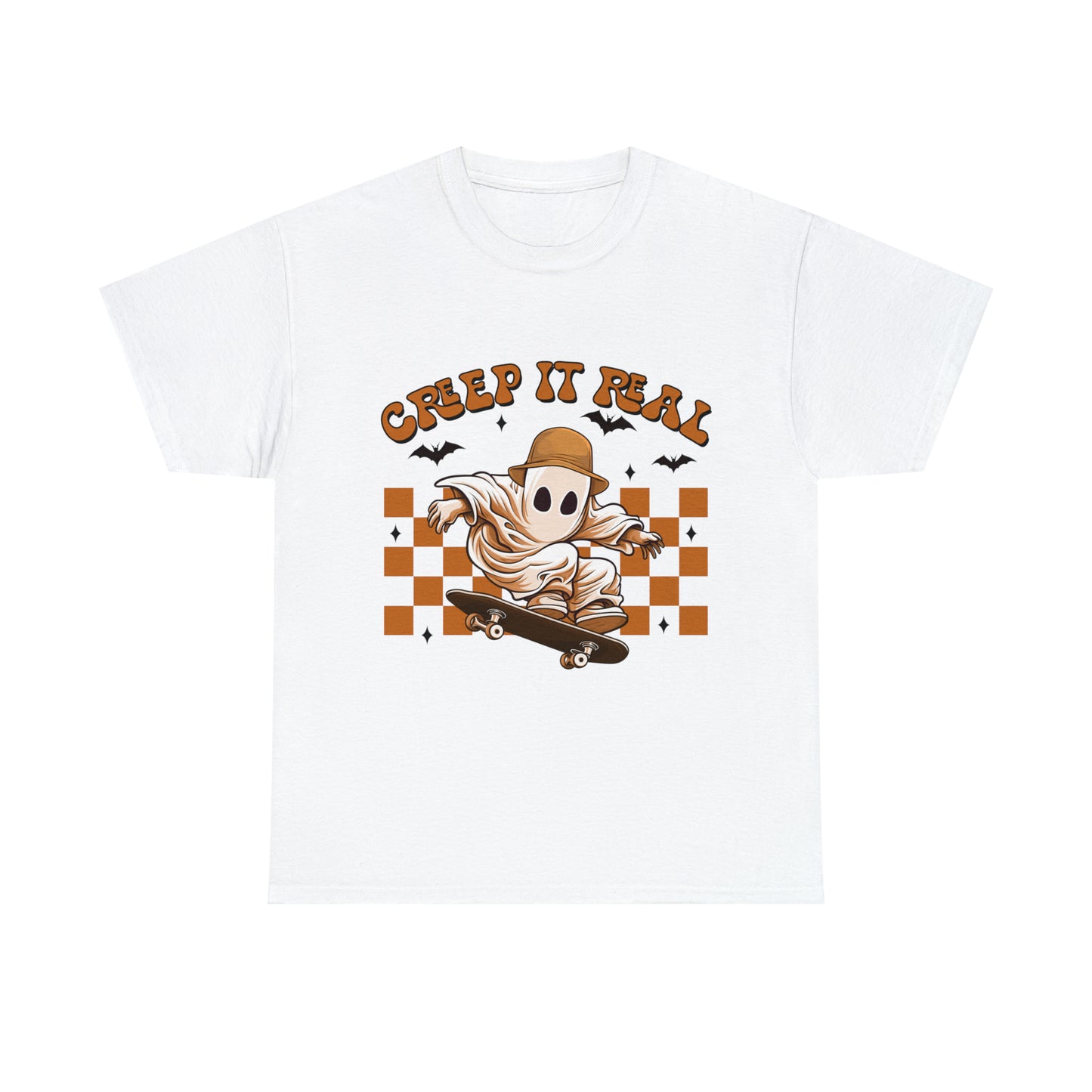 Creep It Real Ghost Halloween Short Sleeve Tee