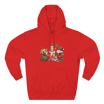 Horse Christmas Latte Pullover Hoodie