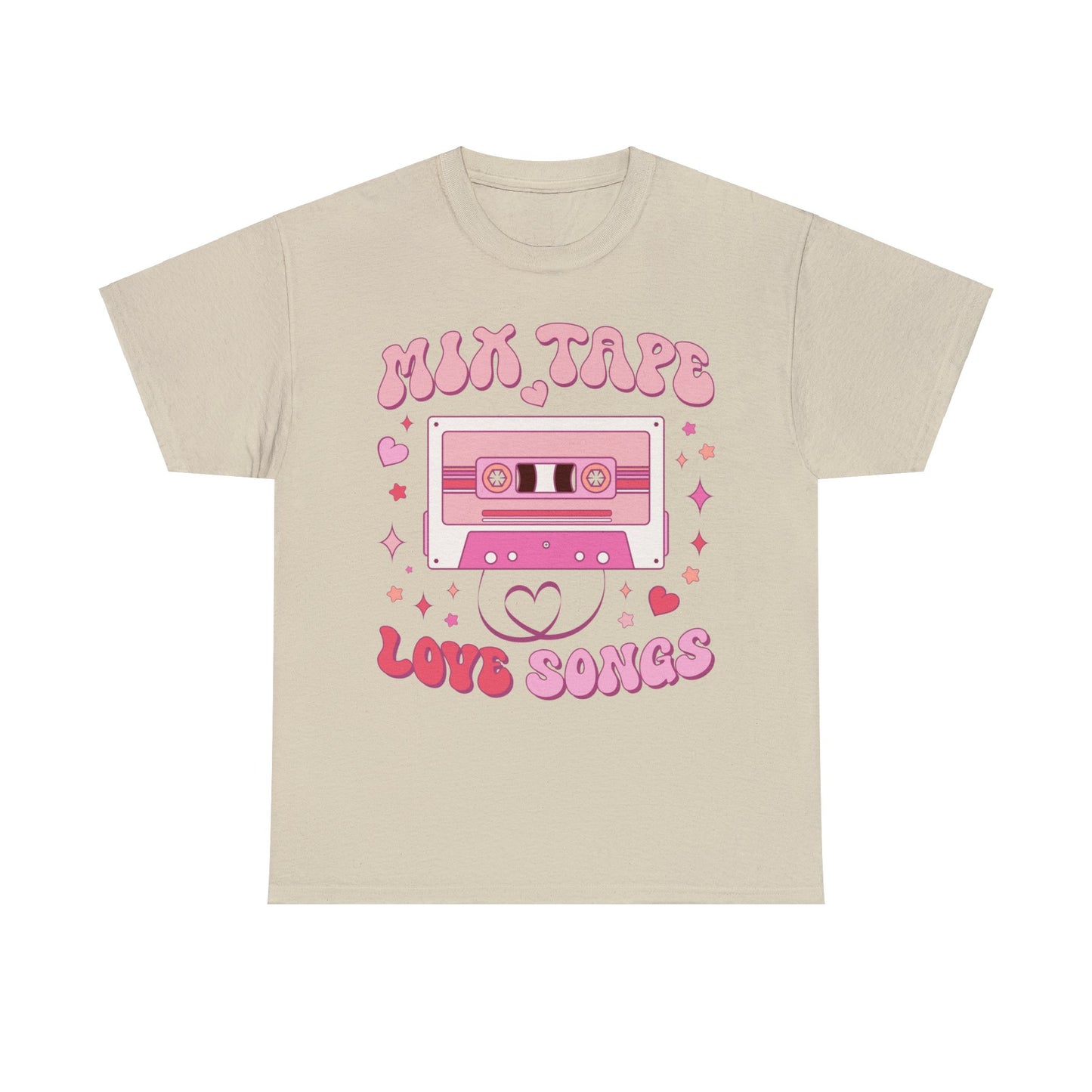 Mix Tape Love Songs Valentine Short Sleeve Tee