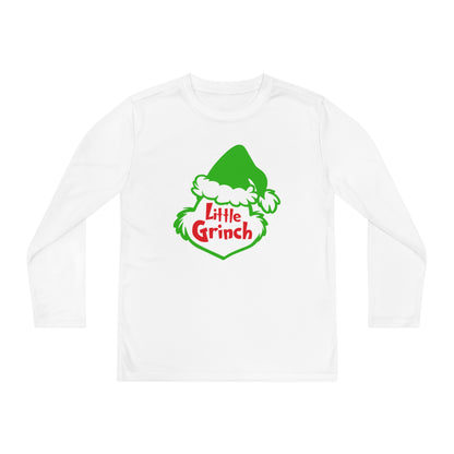 Little Grinch Christmas Youth Long Sleeve Tee