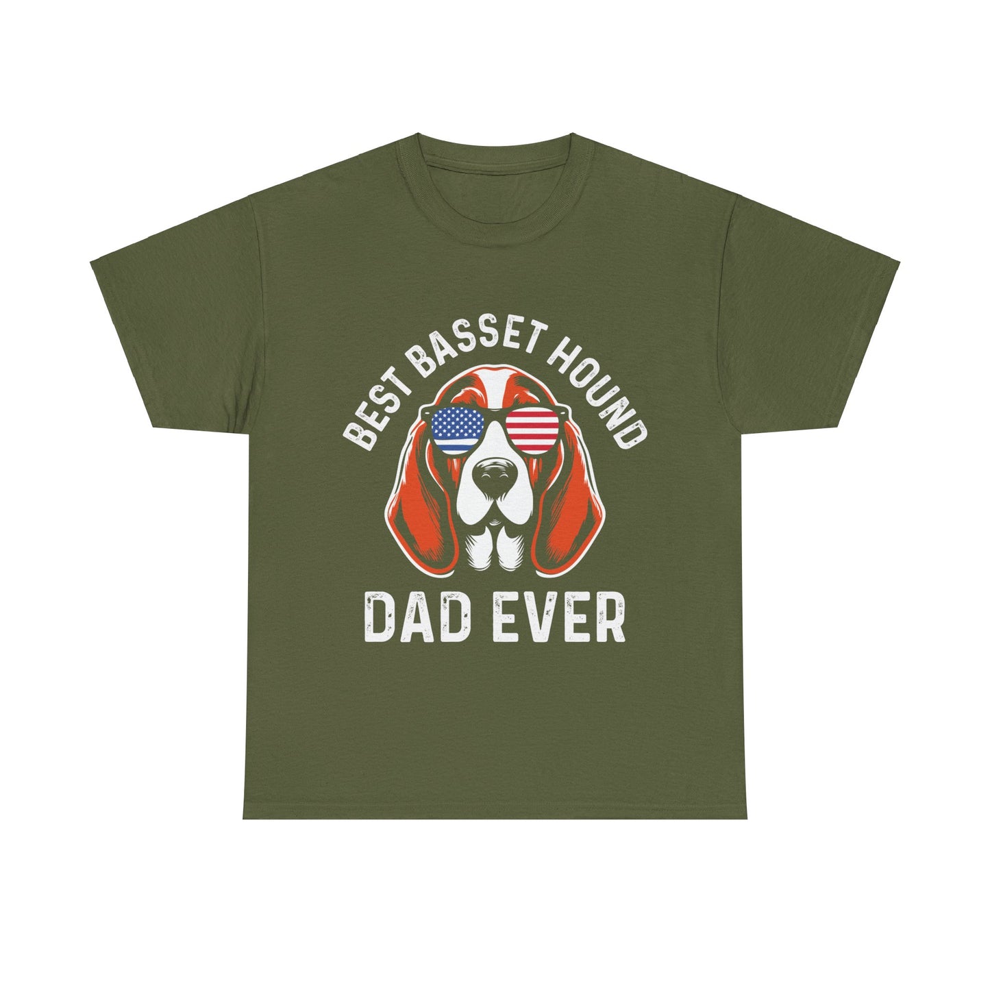 Best Basset Hound Dad Ever Short Sleeve Tee