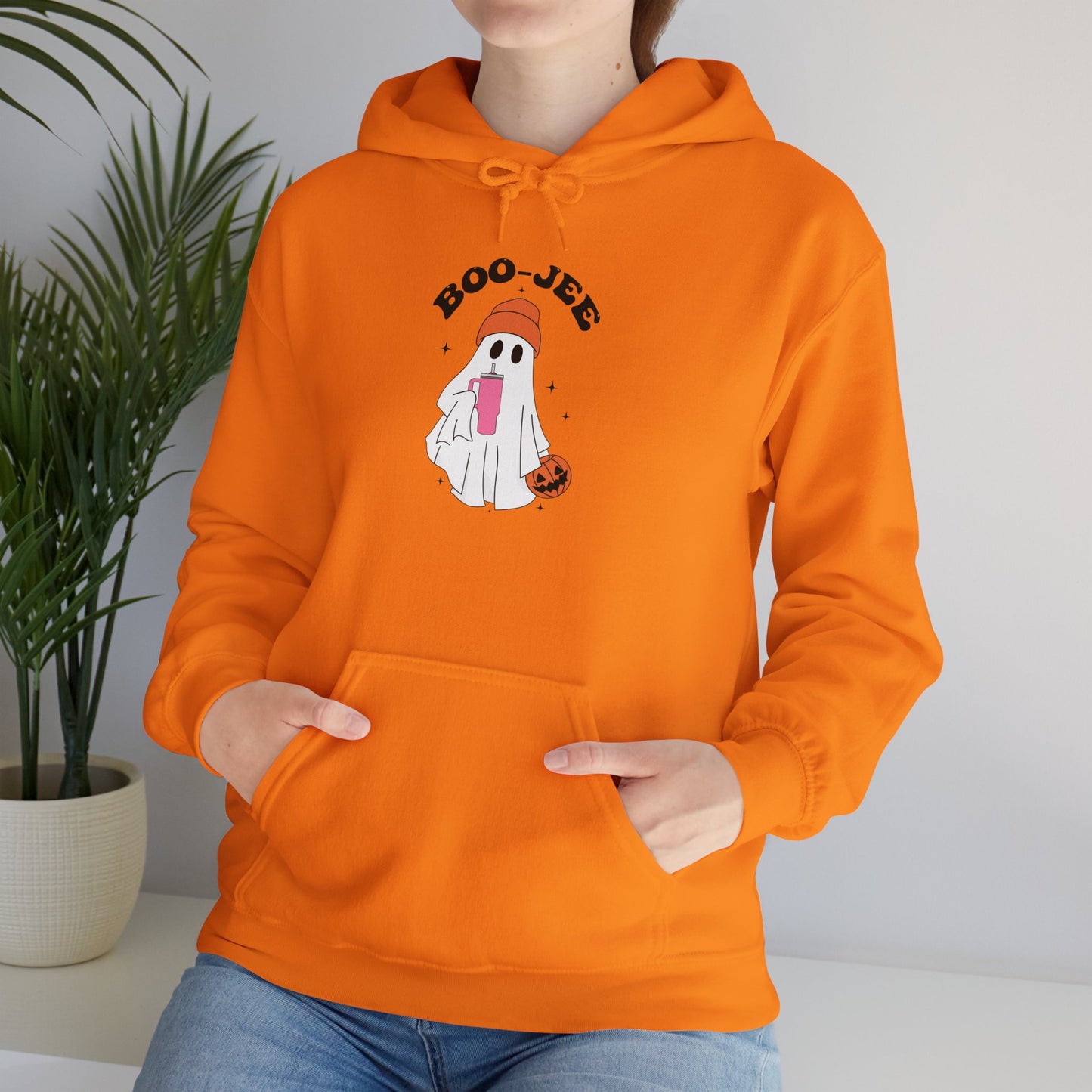 Boo Jee Ghost Halloween Pullover Hoodie