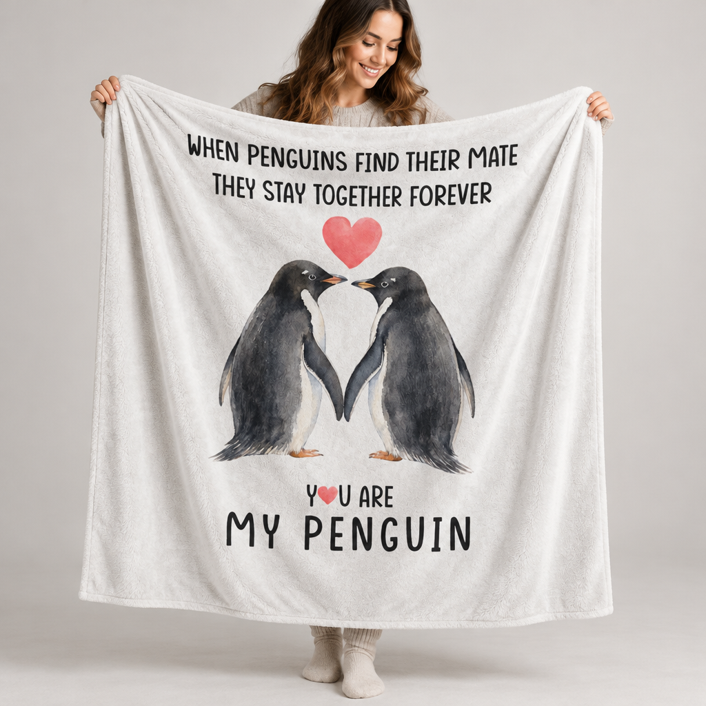 Penguin Couple Blanket