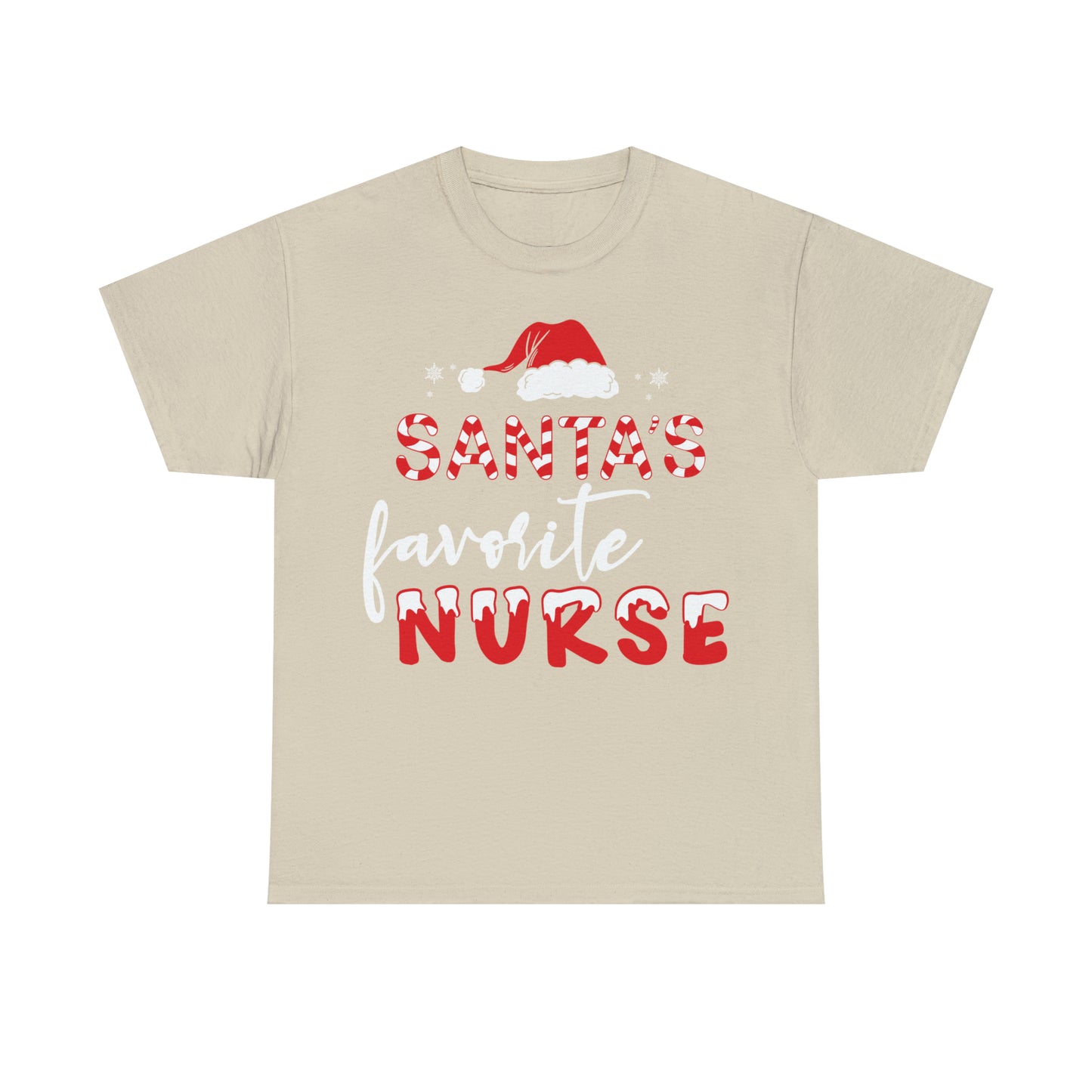 Santa's favorite Nurse Short Sleeve Tee