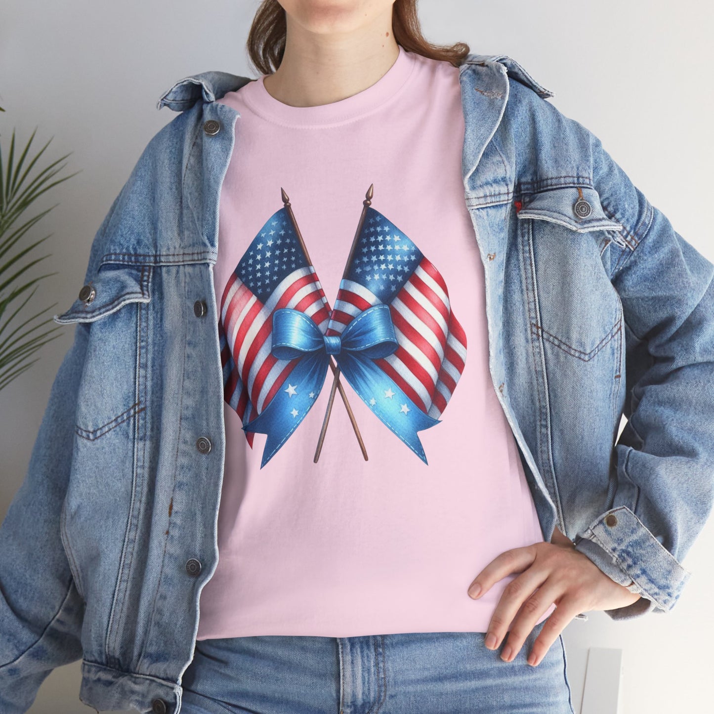 Coquette American Flags Short Sleeve Tshirt