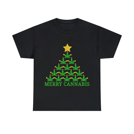 Merry Cannabis Ugly Sweater Short Sleeve Tee