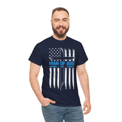 Man Of God Flag Short Sleeve Tee