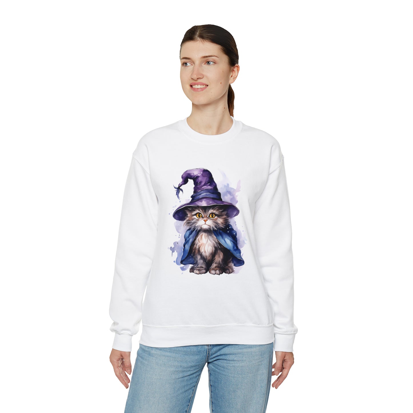 Witch Wizard Cat Halloween Sweatshirt