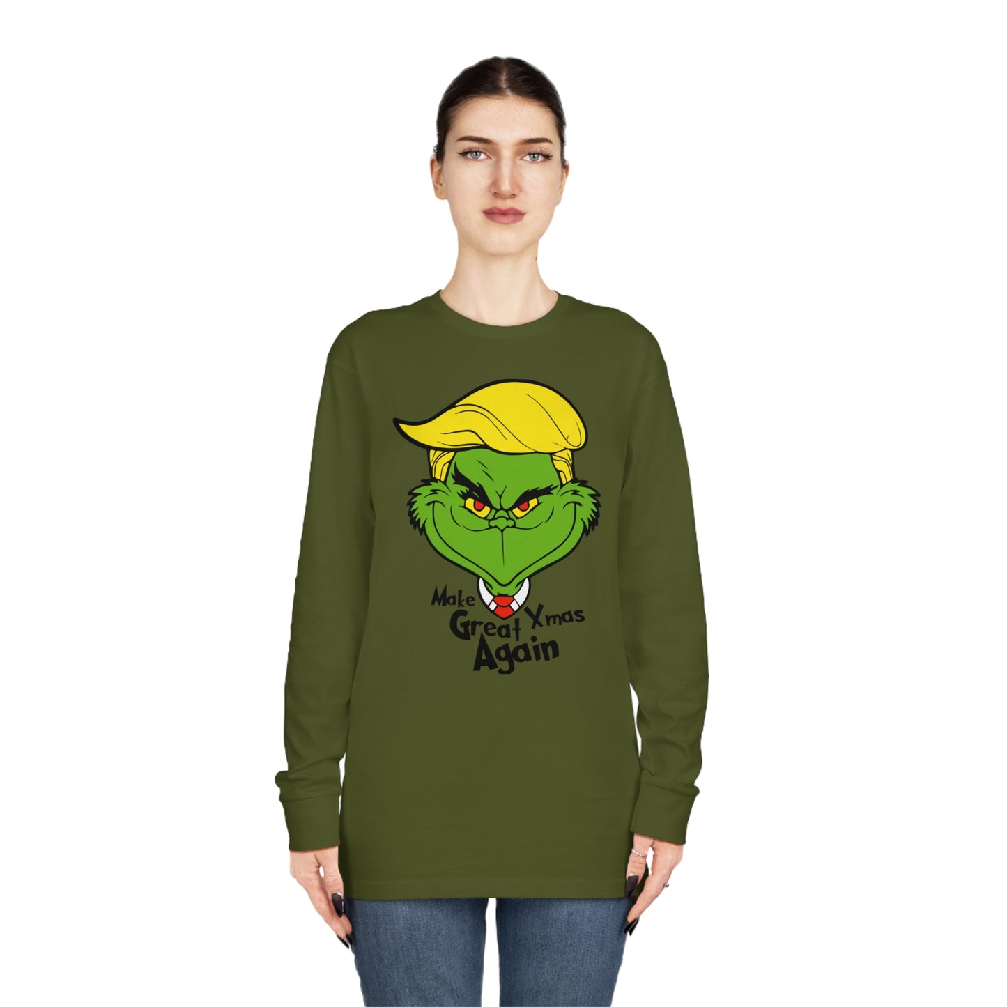 Make Xmas Great Again Grinch Christmas Long Sleeve T-Shirt