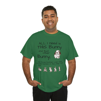 All The Bunnies Rabbit lover Unisex Heavy Cotton Tee