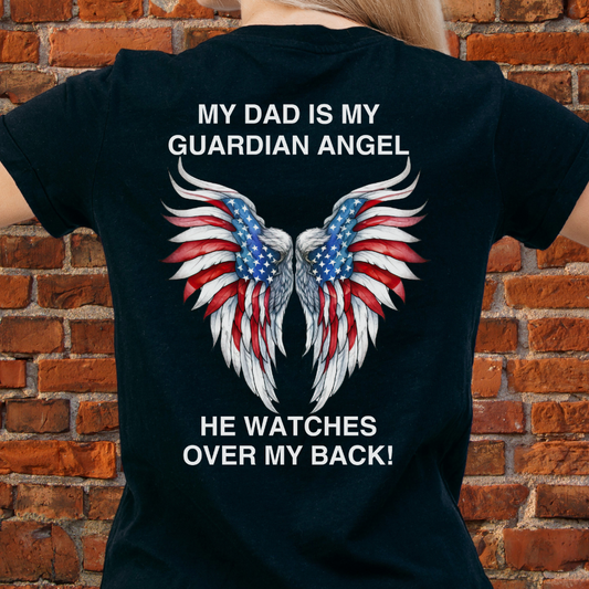 My Mom/Dad is My Guardian Angel Short Sleeve Tee