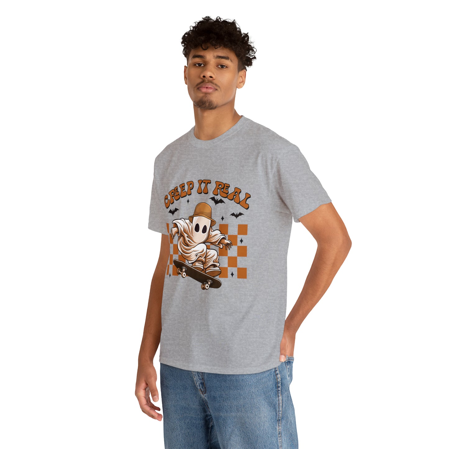 Creep It Real Ghost Halloween Short Sleeve Tee