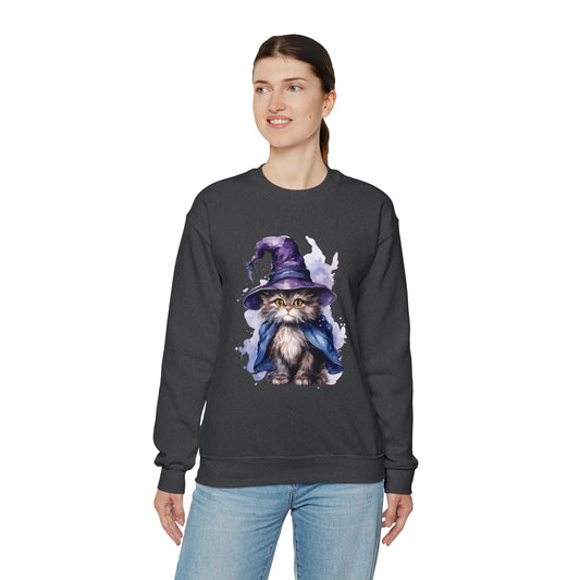 Witch Wizard Cat Halloween Sweatshirt