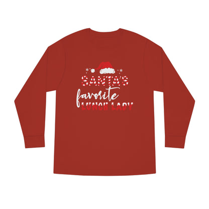 Santa's Favorite Lunch Lady Christmas Long Sleeve Tee