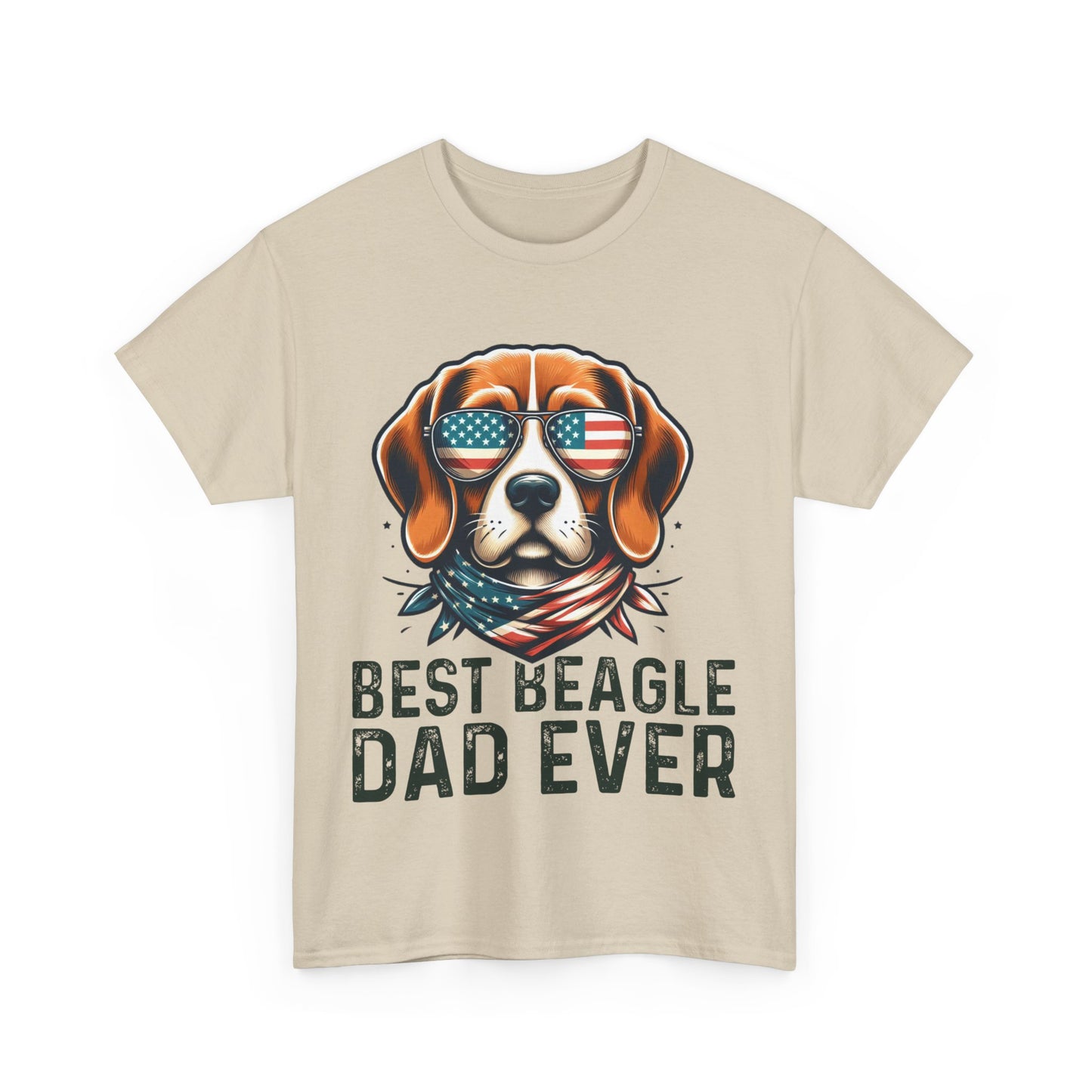 Best Beagle Dad Ever Short Sleeve Tee