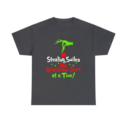 Stealing Smiles One Grinchmas Shirt At a Time! Christmas Short Sleeve Tee