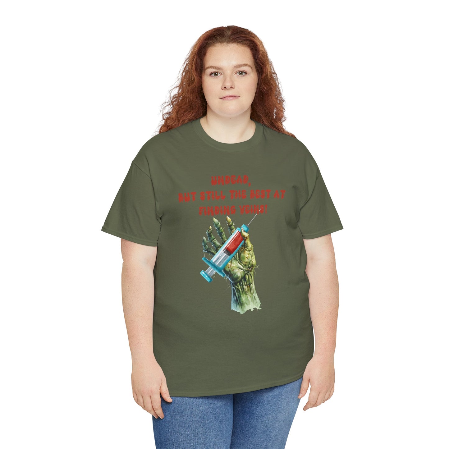 Phlebotomist Halloween Zombie Undead, But Still the Best at Finding Veins T-Shirt