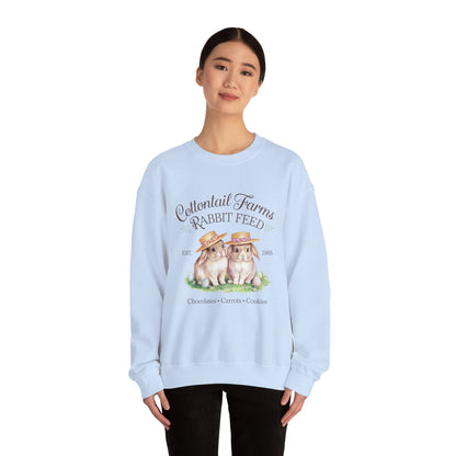 Easter Cottontail Farms Rabbit Feed Sweatshirt