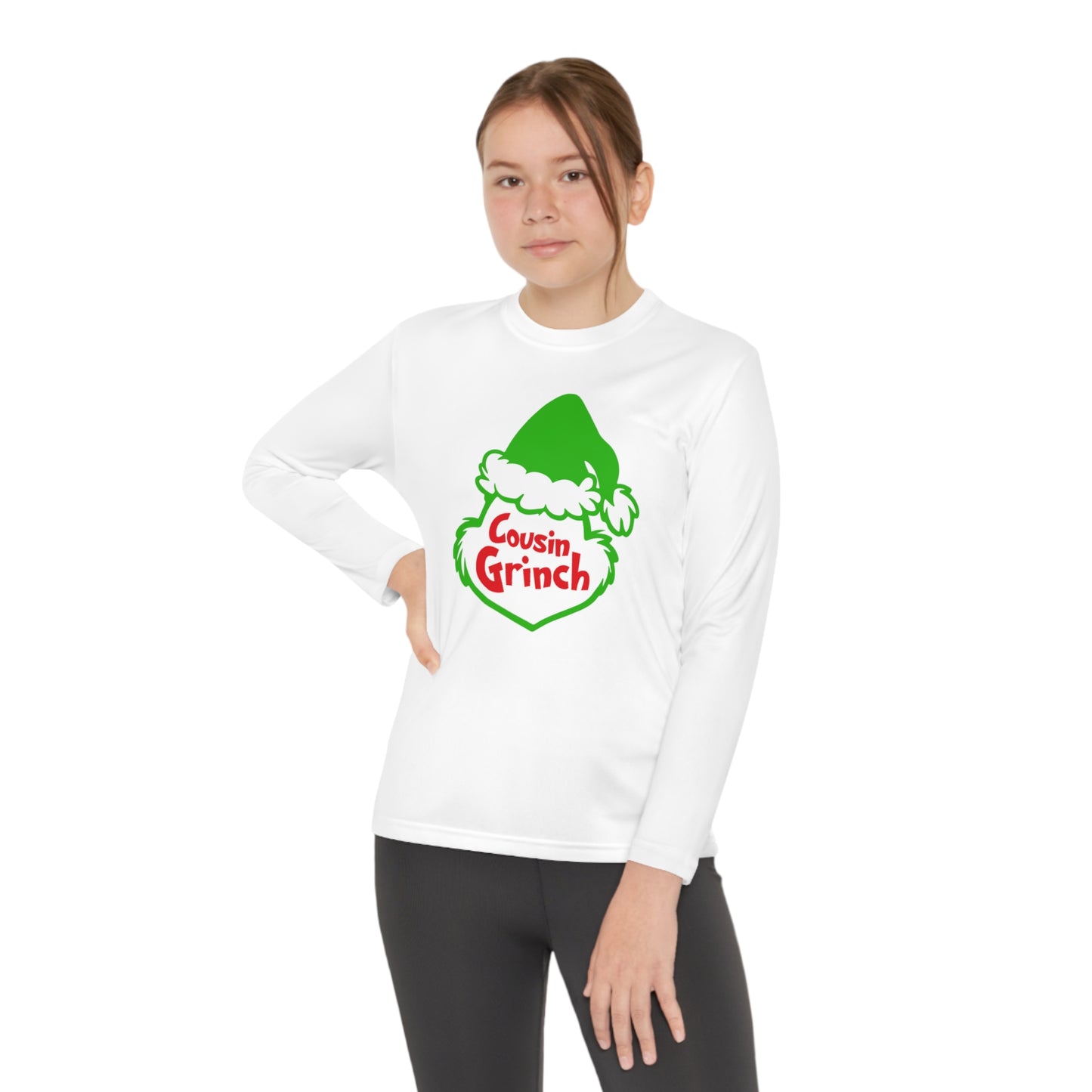 Cousin Grinch Christmas Youth Long Sleeve Tee