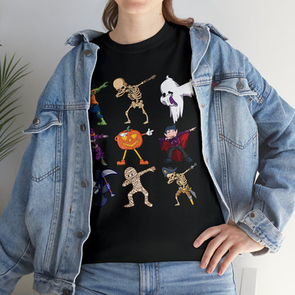 Dabbing Monsters Halloween Short Sleeve Tee