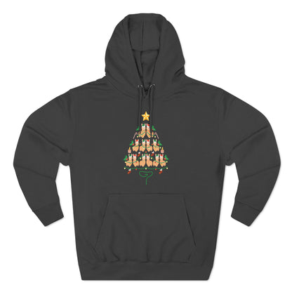 Llama Christmas Tree Christmas Pullover Hoodie