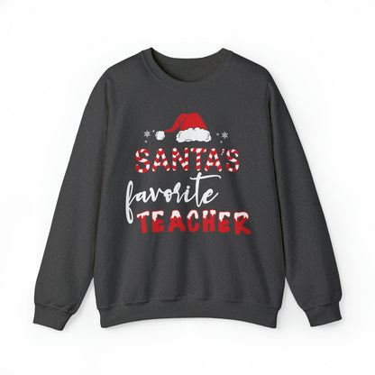 Santa's Favorite Teacher Christmas Sweatshirt