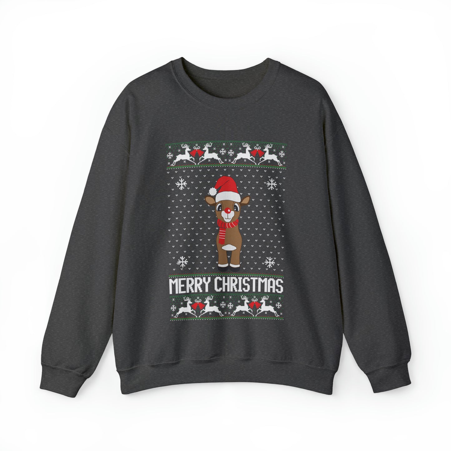 Merry Christmas Rudolph Ugly Christmas Sweater Sweatshirt