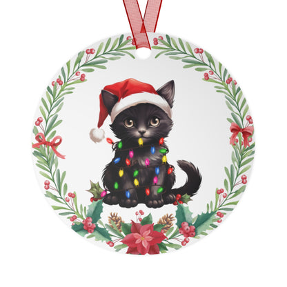 York Chocolate Cat in Lights Ornament
