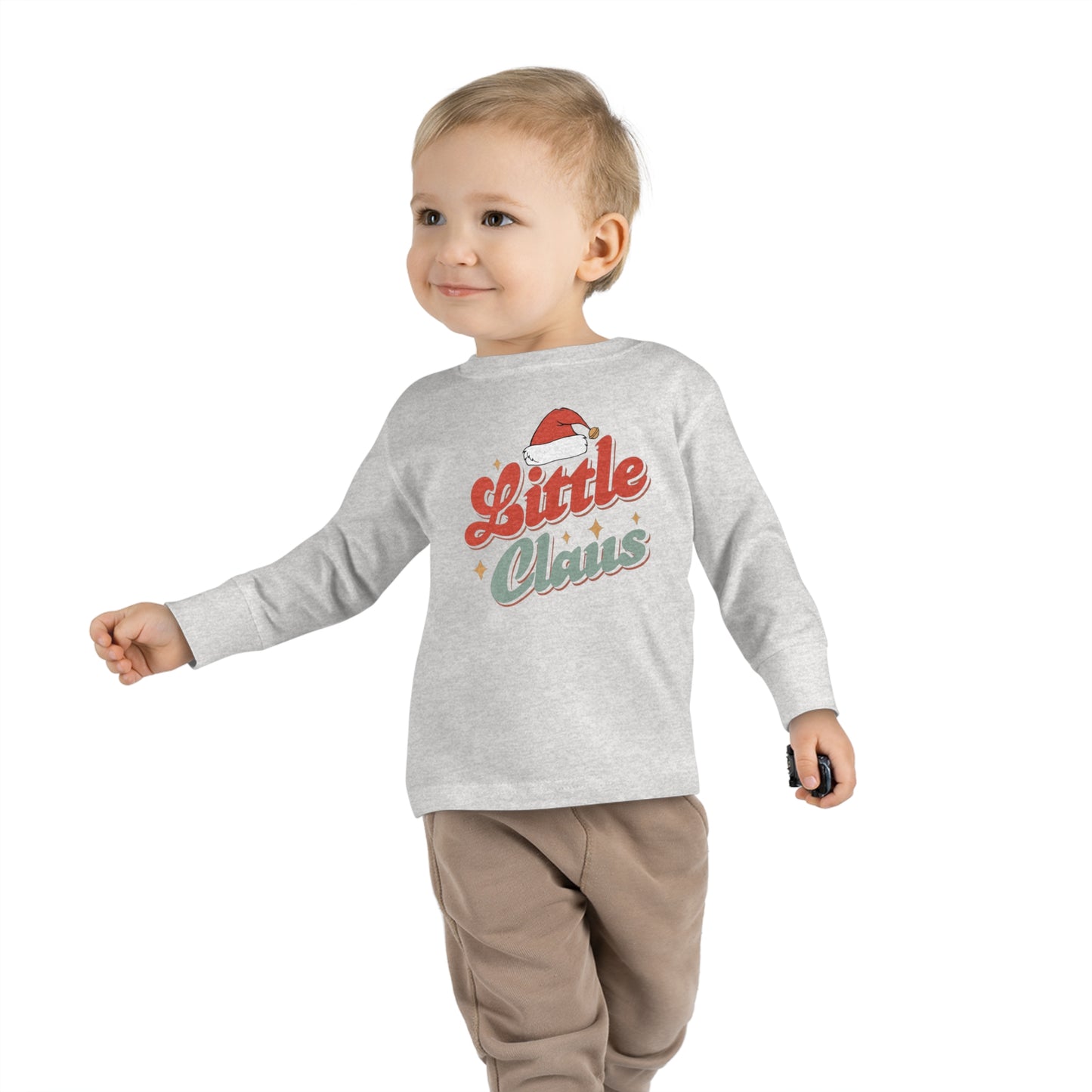 Little Brother/Sister Claus Family Christmas Toddler Long Sleeve Tee