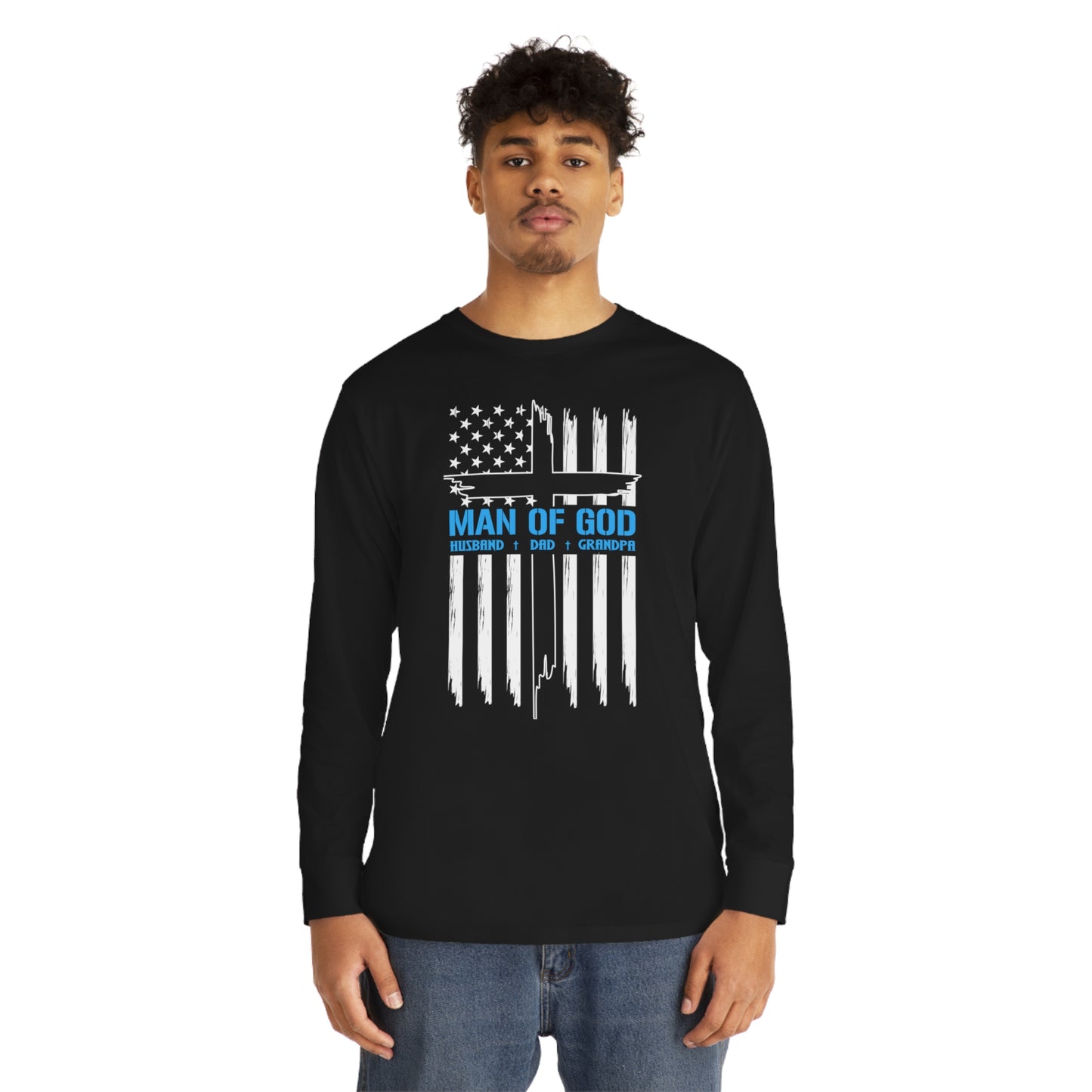 Man of God Flag Long Sleeve T-shirt