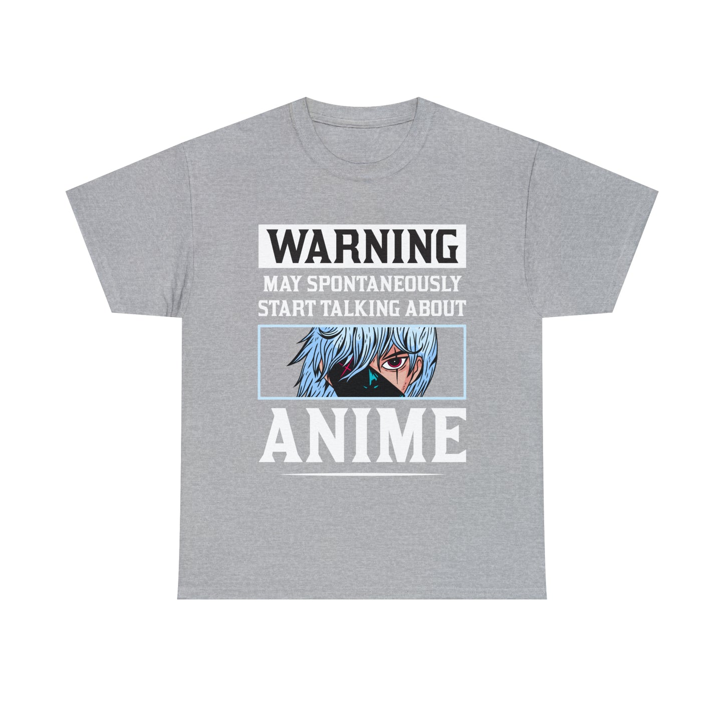 Warning May Spontaneously Start Talking About Anime Short Sleeve Tee